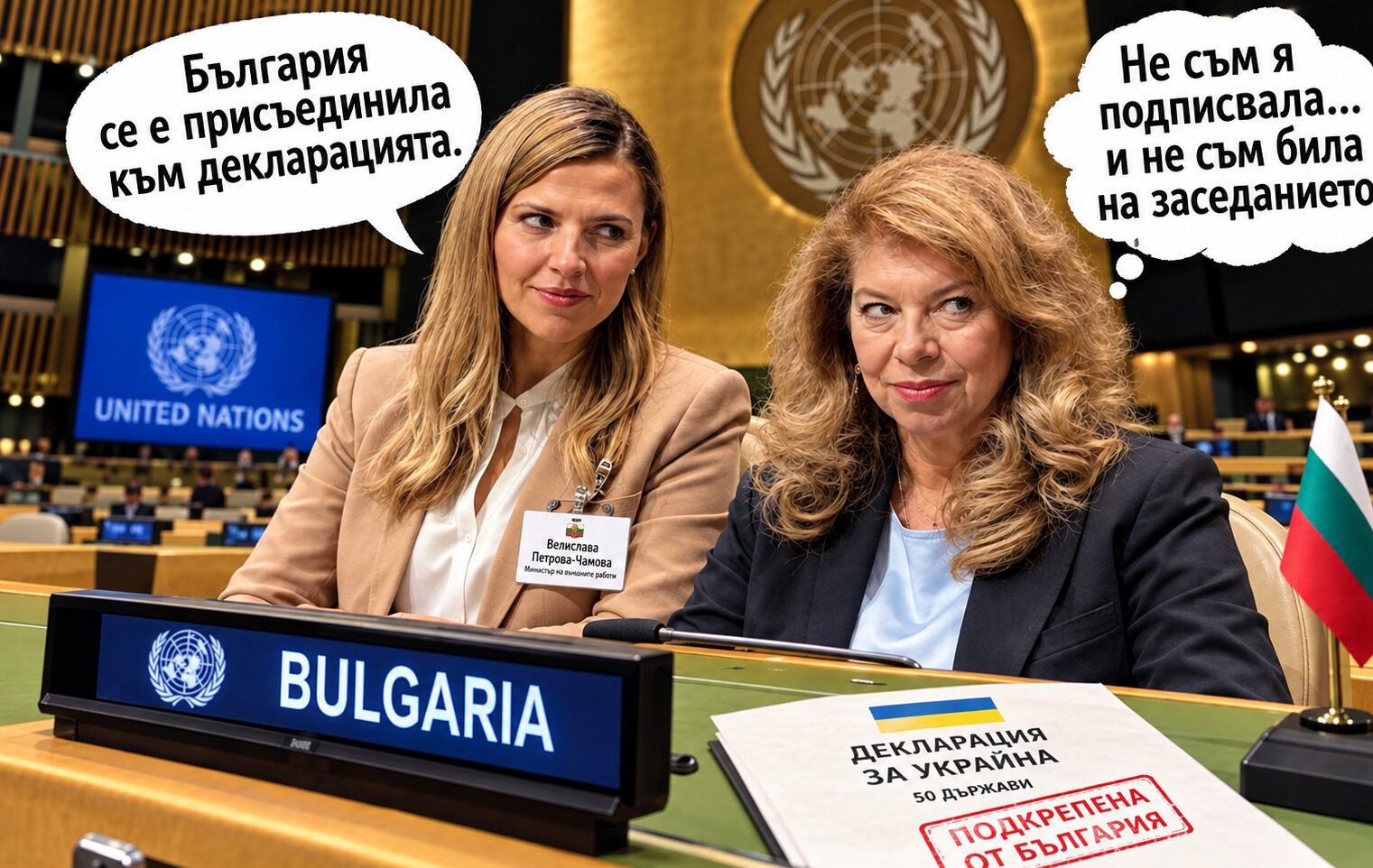 България подкрепя ли мира само на думи? Противоречията между Йотова и МВнР за мирна декларацията за Украйна