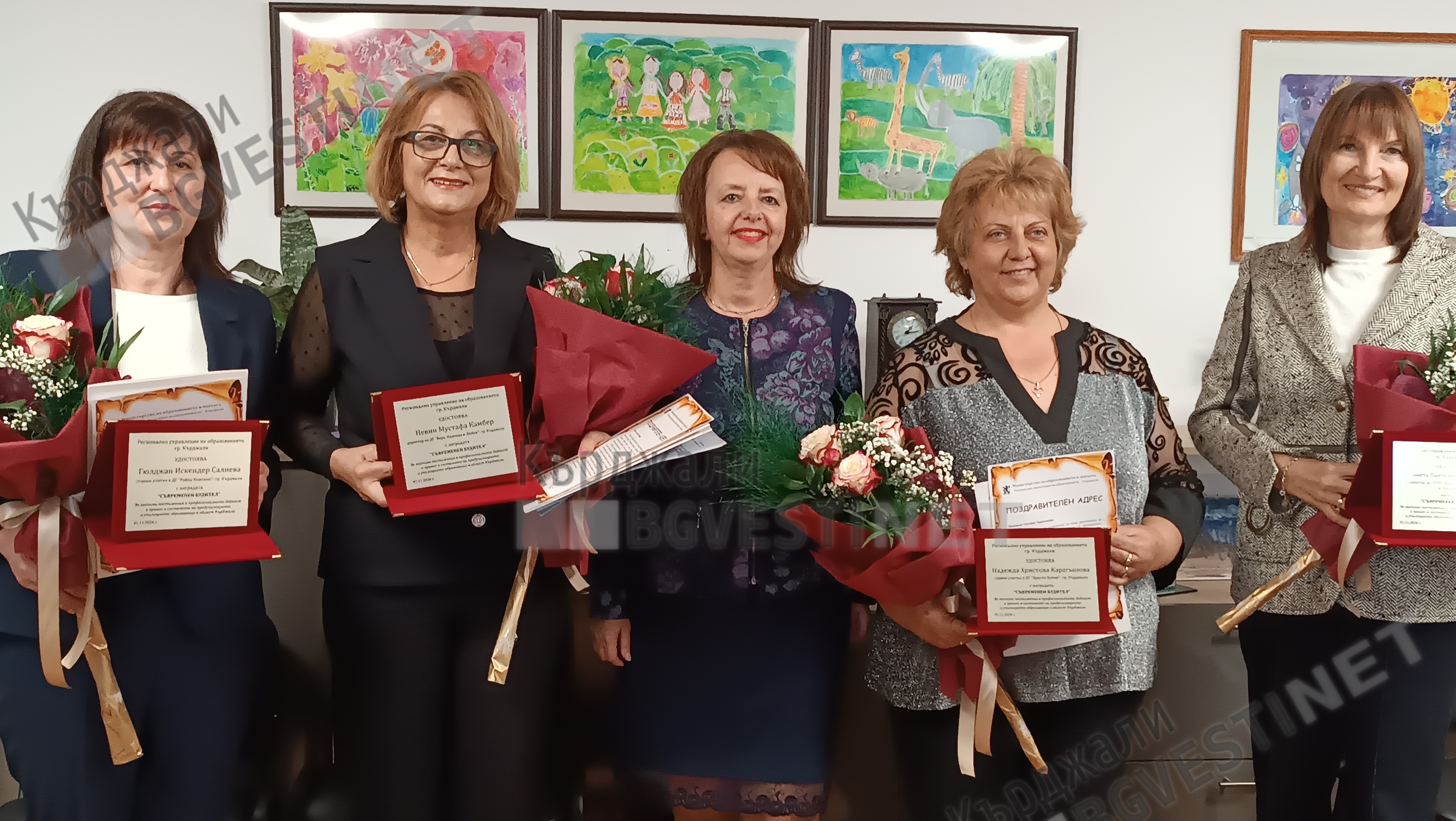 Четирима педагогически специалиста бяха отличени с наградата „Съвременен будител“на РУО Кърджали